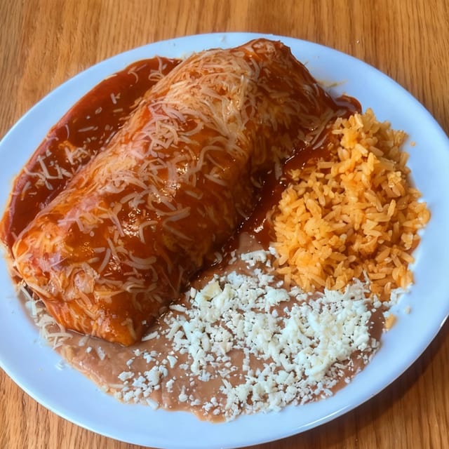 Wet Burrito Plate.
