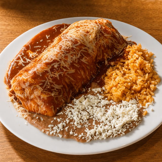 Wet Burrito Plate.