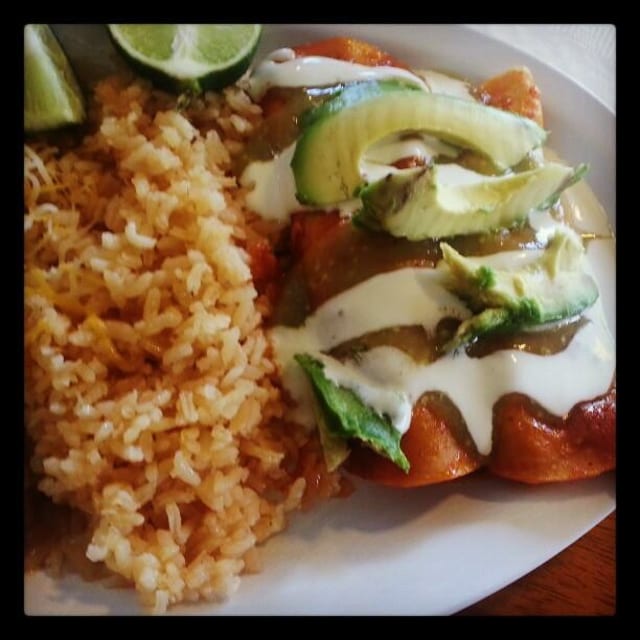 Enchilada Plate.